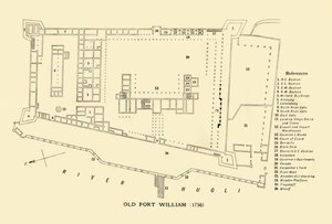 ओल्ड फोर्ट विलियम, 1756, 1925। द्वारा अज्ञात