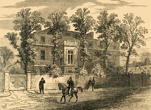 ओल्ड गोर हाउस, 1830 में, c1876। द्वारा अज्ञात