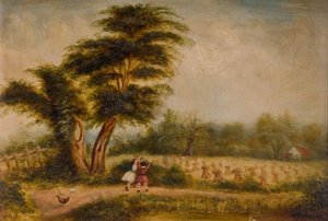 एलम रॉक पर पुराना पेड़, 1840-1860। एलम रॉक, बर्मिंघम। द्वारा अज्ञात