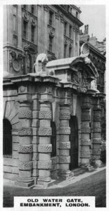 ओल्ड वाटर गेट, तटबंध, लंदन, c1920s द्वारा अज्ञात