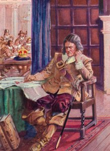 ऑलिवर क्रॉमवेल 1599-1658 क्राउन, 1937 से इनकार करते हुए द्वारा अज्ञात