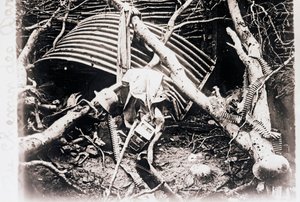 चेमीन डेस डेम्स पर, उत्तरी फ्रांस, c1914-c1918 द्वारा अज्ञात