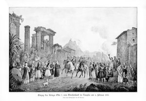 ओटो I, ग्रीस के राजा, नौपिलिया में लैंडिंग, 6 फरवरी 1833 1900 द्वारा अज्ञात