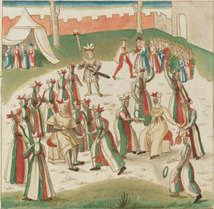 आउटडोर खेल, सी. 1515. द्वारा अज्ञात
