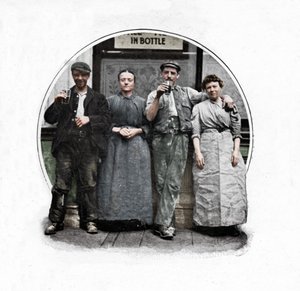 लंदन के एक सार्वजनिक घर के बाहर, c1903 1903 द्वारा अज्ञात