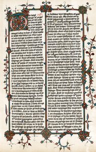 अंग्रेजी के बाइबिल का Wycliffes अनुवाद से पृष्ठ, c1400 द्वारा अज्ञात