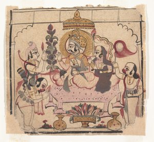 बिखरी हुई रामायण का पृष्ठ: राम की कहानी, सीए। 18वीं सदी के मध्य। द्वारा अज्ञात