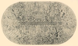 हॉल ऑफ जस्टिस की छत पर पेंटिंग, नंबर 1, 1907। द्वारा अज्ञात