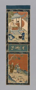 स्क्रीन के लिए पैनल, चीन, किंग राजवंश 1644-1911, 18751900। द्वारा अज्ञात