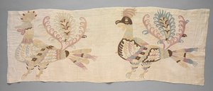 पैनल, बेडशीट का टुकड़ा, 1700s। द्वारा अज्ञात