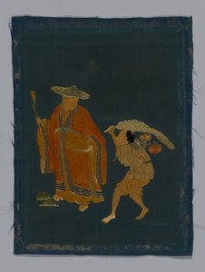 पैनल फर्निशिंग फैब्रिक, चीन, कांग्शी काल, किंग राजवंश 1644-1911, 180050। द्वारा अज्ञात