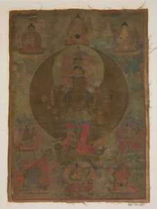 एक हजार-सशस्त्र गुआनिन की पेंटिंग से पैनल, अज्ञात तिथि। द्वारा अज्ञात