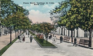 पासेओ मार्टी, सैंटियागो डे क्यूबा, c1910। द्वारा अज्ञात