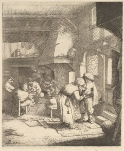 किसान अपने बिल का भुगतान, 1610-85। द्वारा अज्ञात