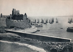 पील - द ओल्ड कैसल एंड हार्बर, 1895 द्वारा अज्ञात