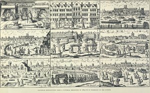 ग्रेट प्लेग का सचित्र चित्रण, 1665 द्वारा अज्ञात