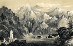 गंगा, भारत, 1847 के स्रोत पर तीर्थयात्री द्वारा अज्ञात