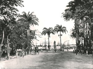 प्लेस डी&39;अर्म्स, पोर्ट लुई, मॉरीशस, 1895। द्वारा अज्ञात
