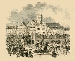 निष्पादन का स्थान, पुराना स्मिथफील्ड, 1890। द्वारा अज्ञात