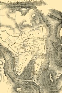 पहली ईसाई शताब्दी, 1890 में यरुशलम की योजना। द्वारा अज्ञात