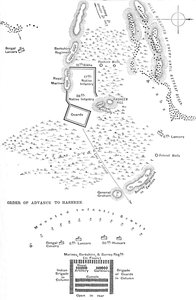हसीन की लड़ाई की योजना, 20 मार्च, 1885, सी 1885 द्वारा अज्ञात