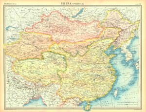 चीन का राजनीतिक मानचित्र द्वारा अज्ञात