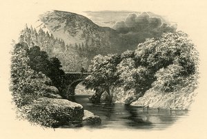 Aberglaslyn ब्रिज, नॉर्थ वेल्स, c1890। द्वारा अज्ञात