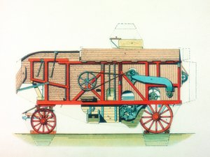 पोर्टेबल थ्रेसिंग मशीन, c1910 द्वारा अज्ञात