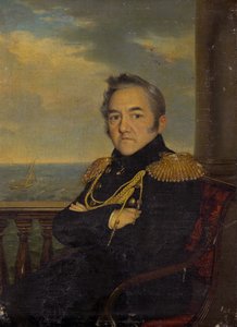 एडमिरल मिखाइल लाज़रेव 1788-1851 का पोर्ट्रेट, 19 वीं शताब्दी का मध्य द्वारा अज्ञात