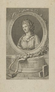 एलिसा वॉन डेर रेक का पोर्ट्रेट 1754-1833, 1792। द्वारा अज्ञात