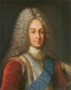 प्रिंस वसीली लुकीच डोलगोरुकोव का पोर्ट्रेट 1672-1739, 19 वीं की पहली छमाही। द्वारा अज्ञात