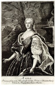 राजकुमारी अन्ना लियोपोल्डोवना का पोर्ट्रेट 1718-1746, इवान VI की माँ द्वारा अज्ञात