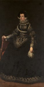 1602-1644 में फ्रांस की रानी एलिजाबेथ की पोर्ट्रेट, स्पेन की रानी संघ द्वारा अज्ञात