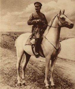 शिमोन मिखाइलोविच बुडायनी का चित्रण 1883-1973। द्वारा अज्ञात