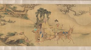 लियू लिंग की आड़ में शाओयू का पोर्ट्रेट, सीए। 1795. द्वारा अज्ञात