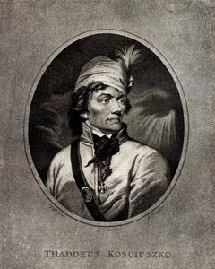 टेडेस्ज़ कोसीसुस्को का पोर्ट्रेट 1746-1817, प्रारंभिक 19 वीं शताब्दी। द्वारा अज्ञात