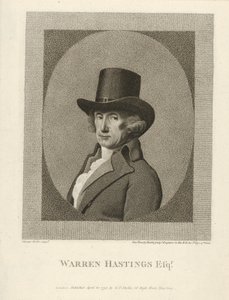 वॉरेन हेस्टिंग्स का पोर्ट्रेट, एस्क।, पब। 1795. द्वारा अज्ञात