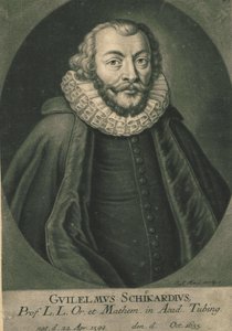 विल्हेम सिकार्ड का पोर्ट्रेट 1592-1635। द्वारा अज्ञात