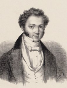 पियानोवादक और संगीतकार इग्नाज़ मोशेल्स का चित्र 1794-1870, द्वारा अज्ञात