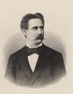 पियानोवादक और संगीतकार Xaver Scharwenka का चित्र 1850-1924, c. 1880. द्वारा अज्ञात