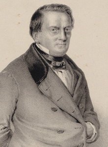 संगीतकार फ्रांज लाचनेर का पोर्ट्रेट 1803-1890, 1850। द्वारा अज्ञात