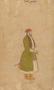 ब्रोकर मिर्ज़ा मुइज़ का पोर्ट्रेट, सी। 1680-1700। द्वारा अज्ञात