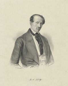 संगीतकार हैंस क्रिश्चियन लुम्बे 1810-1874 का चित्रांकन, सी। 1850। द्वारा अज्ञात