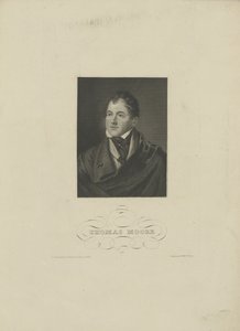 कवि का चित्रण थॉमस मूर 1779-1852, 1830 के दशक। द्वारा अज्ञात