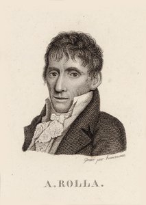वायलिन वादक और संगीतकार एलेसेंड्रो रोला का चित्र 1757-1841, 1790। द्वारा अज्ञात