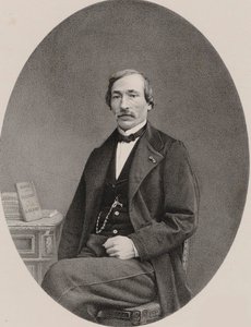 वायलिन वादक और संगीतकार डेल्फ़िन एलार्ड का चित्र 1815-1888, 1870। द्वारा अज्ञात