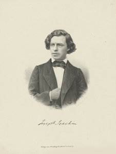 वायलिन वादक और संगीतकार जोसेफ जोआचिम का 1831-1907, सीए 1855 का चित्रण। द्वारा अज्ञात