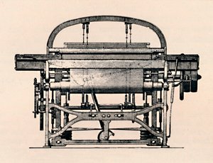 पावर लूम फ्रंट व्यू, 1836, 1904 द्वारा अज्ञात