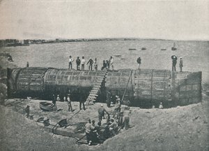 लॉन्च करने की तैयारी, 1877, 1910 द्वारा अज्ञात