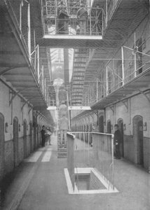 डिनर में जाने वाले कैदी, वॉर्मवुड स्क्रब जेल, लंदन, c1903 1903 द्वारा अज्ञात